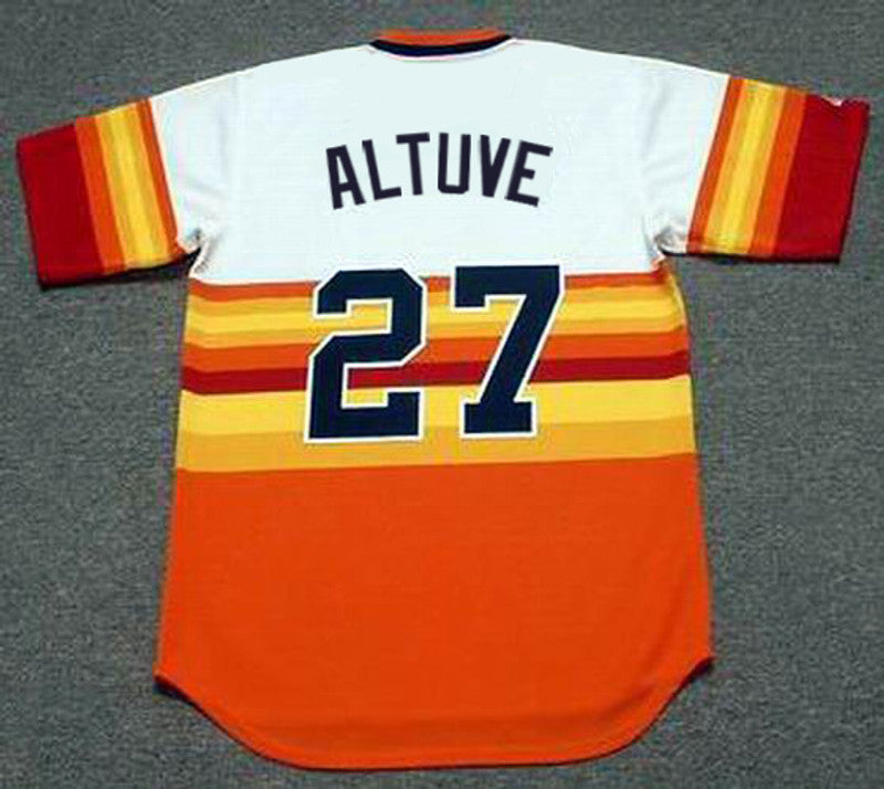 Houston Astros Jose Altuve 1980s MLB jersey front view
