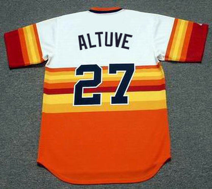 Houston Astros Jose Altuve 1980s MLB jersey front view