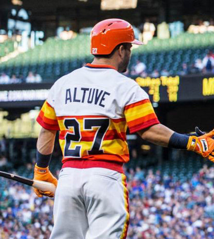 Houston Astros Jose Altuve 1980s MLB jersey front view