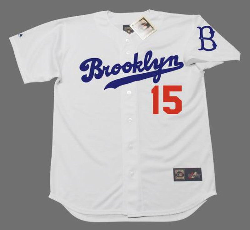 Sandy Amoros Brooklyn Dodgers Cooperstown Throwback Baseball Jersey jersey front view