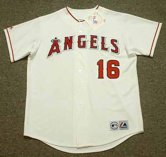 Garret Anderson Anaheim Angels 2002 Home Throwback Baseball Jersey jersey front view