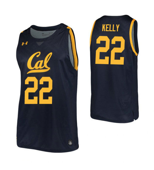 Andre Kelly College Basketball Jersey Navy California Golden Bears stitched basketball jersey for game day fanwear