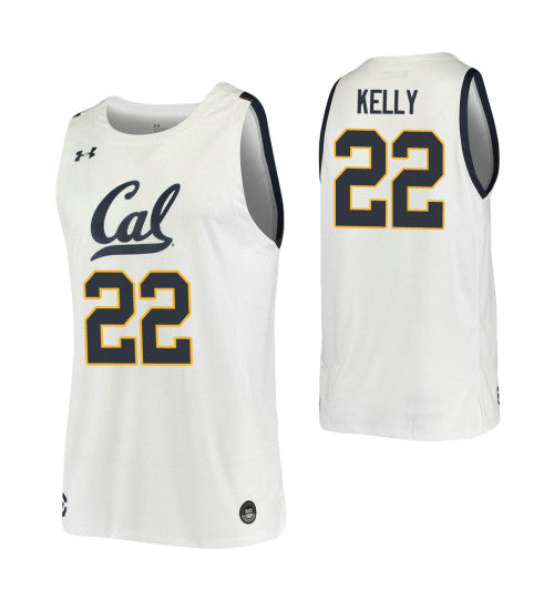 Andre Kelly College Basketball Jersey White California Golden Bears stitched basketball jersey for game day fanwear