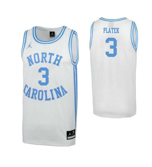 North Carolina Tar Heels Andrew Platek Special College Basketball Jersey White stitched college jersey