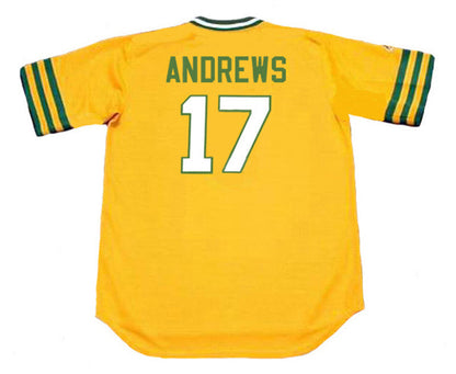 Oakland Athletics Mike Andrews Cooperstown MLB jersey front view