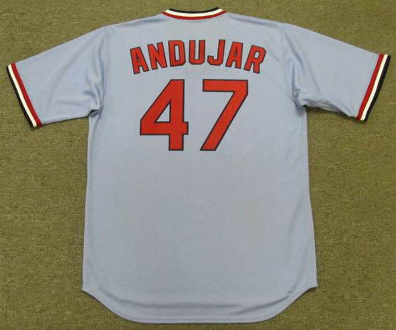 Joaquin Andujar St Louis Cardinals 1982 Cooperstown Away Baseball Stitched Jersey jersey front view