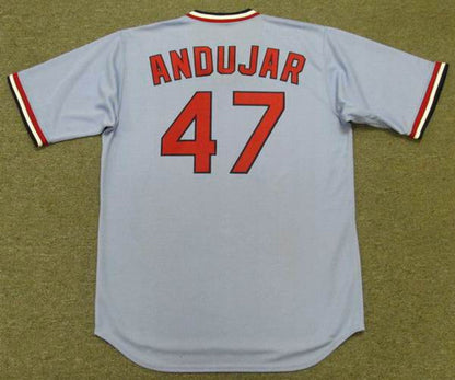 Joaquin Andujar St Louis Cardinals 1982 Cooperstown Away Baseball Stitched Jersey jersey front view