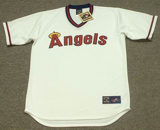 California Angels 1980S Cooperstown Throwback Baseball Jersey jersey front view