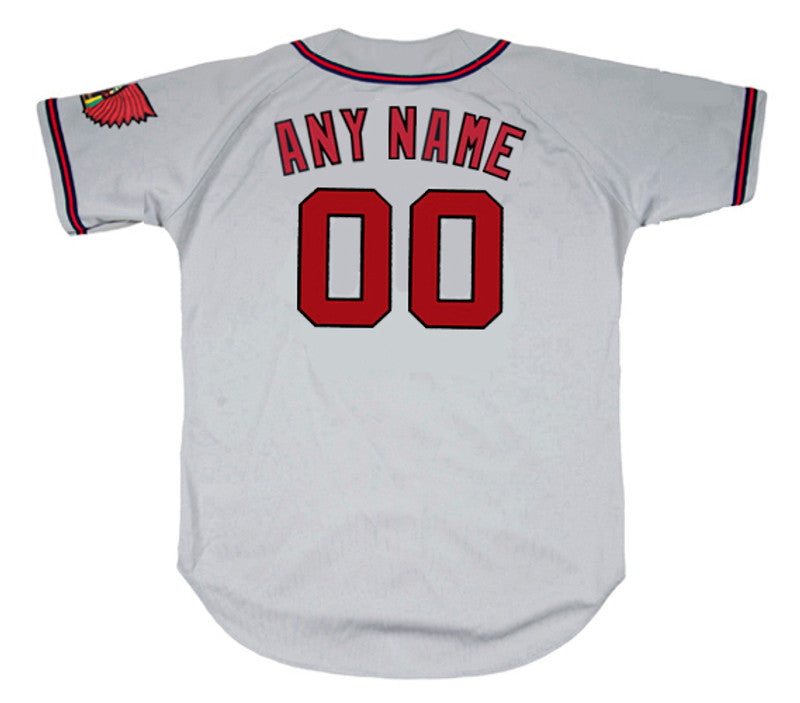 Milwaukee Braves 1950S Away Throwback Custom Name Number Stitched Jersey jersey front view