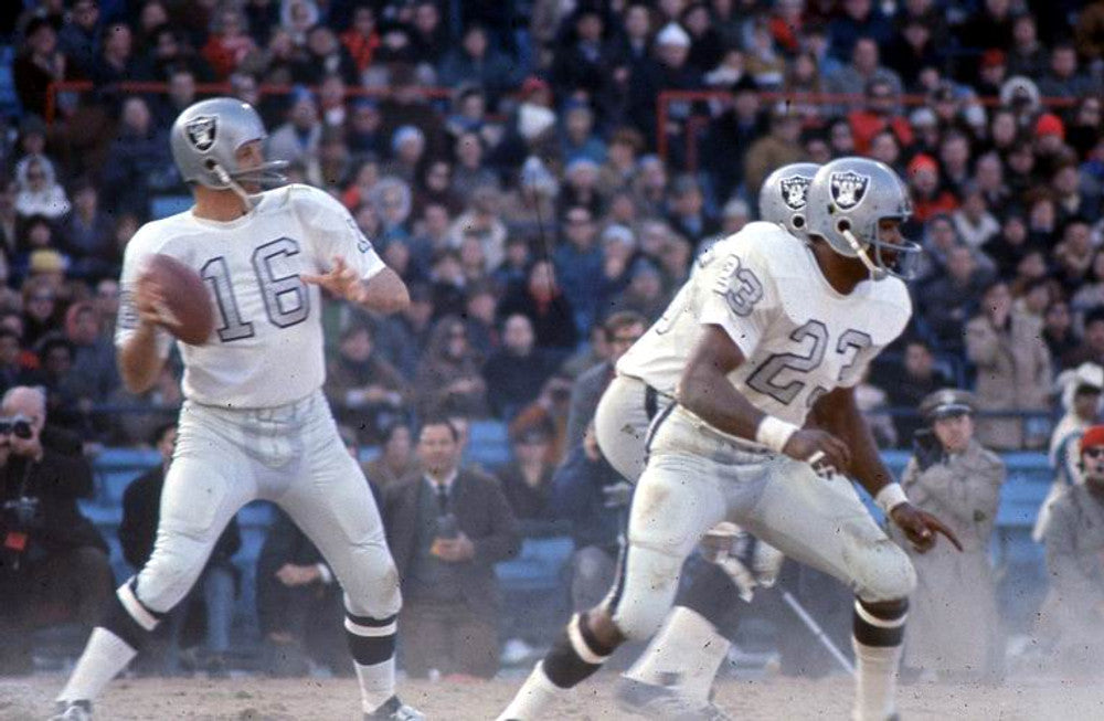 Oakland Raiders Name Number NFL jersey front view