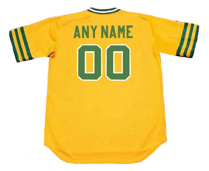 Oakland Athletics Cooperstown Name Number MLB jersey front view