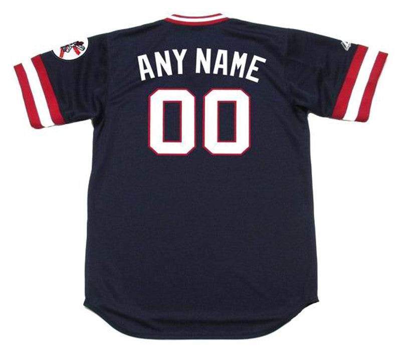 Cleveland Indians 1970s Cooperstown Name Number MLB jersey front view