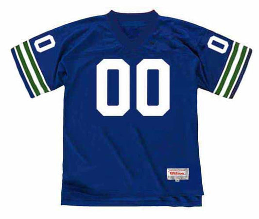 Seattle Seahawks 1970s Name Number NFL jersey front view