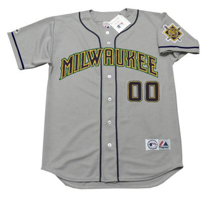 Milwaukee Brewers 1990s Name Number MLB jersey front view