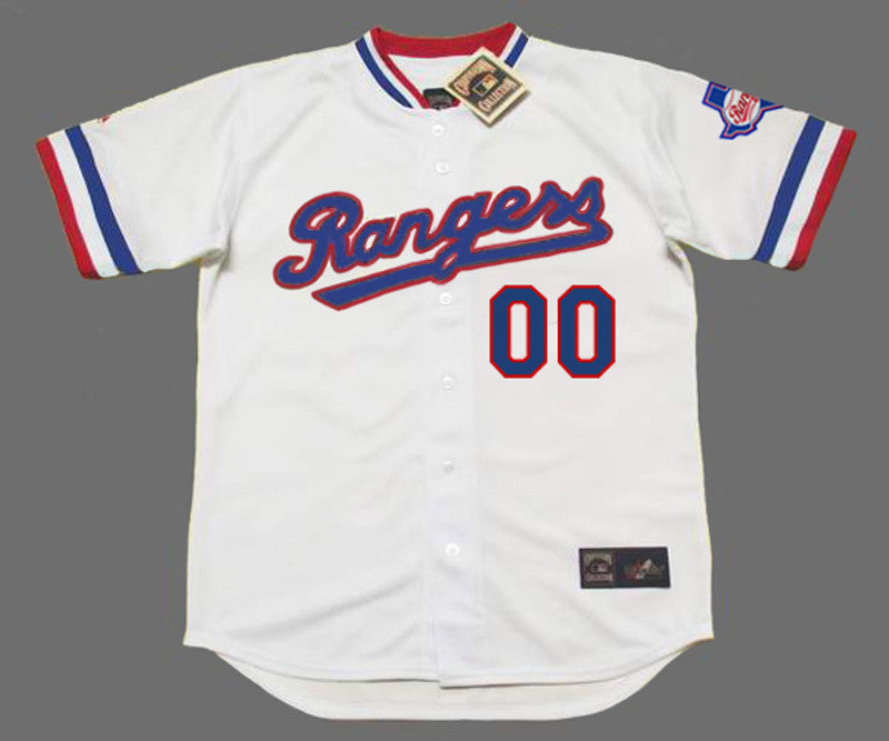 Texas Rangers 1980s Name Number MLB jersey front view