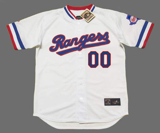 Texas Rangers 1980s Name Number MLB jersey front view