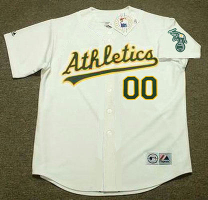 Oakland Athletics 1990s Name Number MLB jersey front view