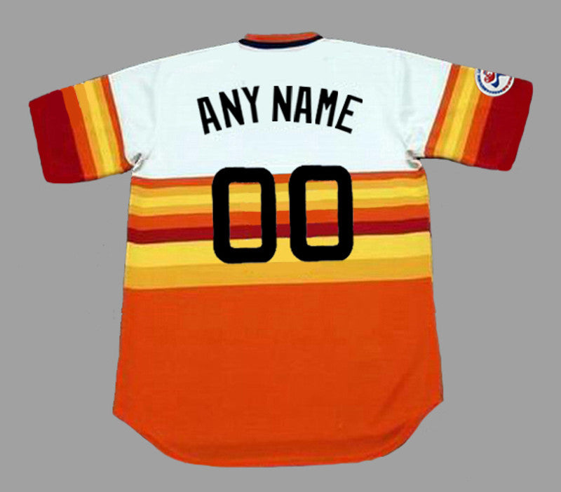 Houston Astros Cooperstown Name Number MLB jersey front view