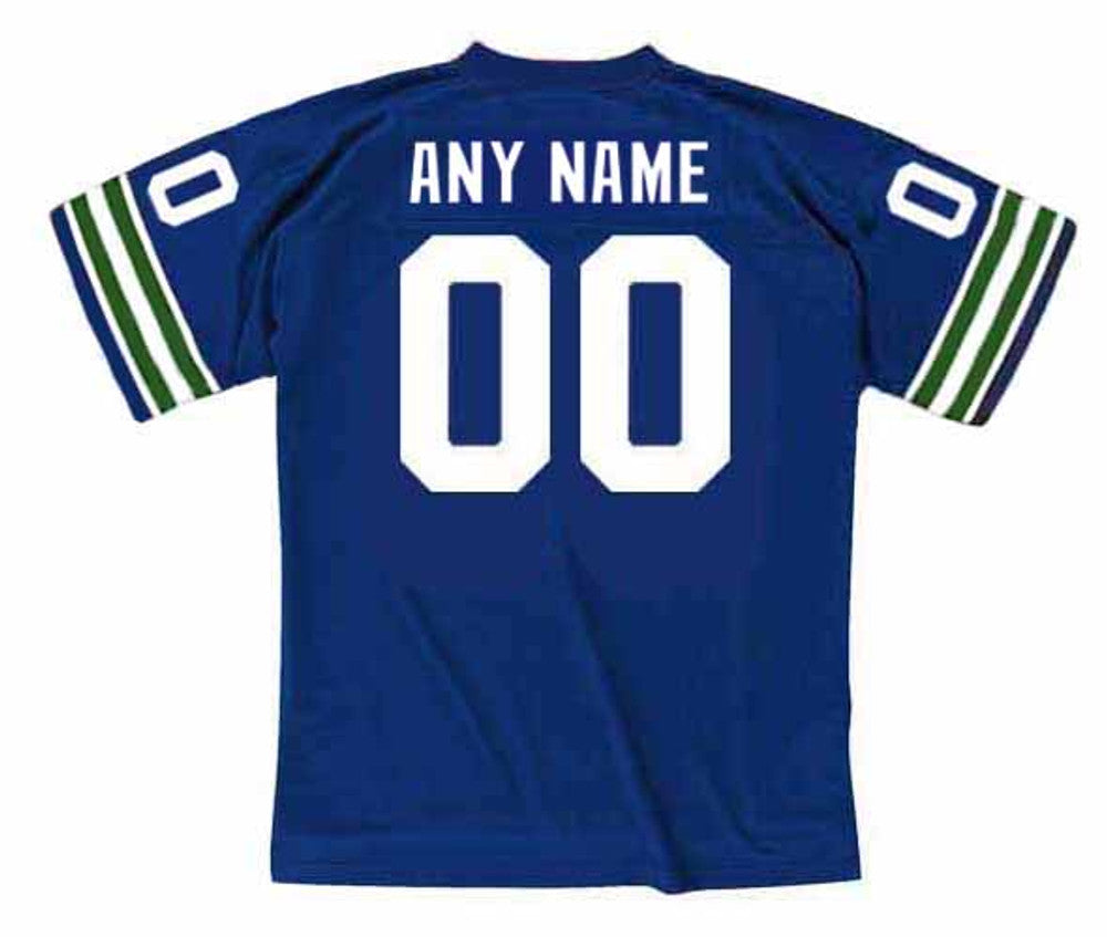 Seattle Seahawks 1970s Name Number NFL jersey front view
