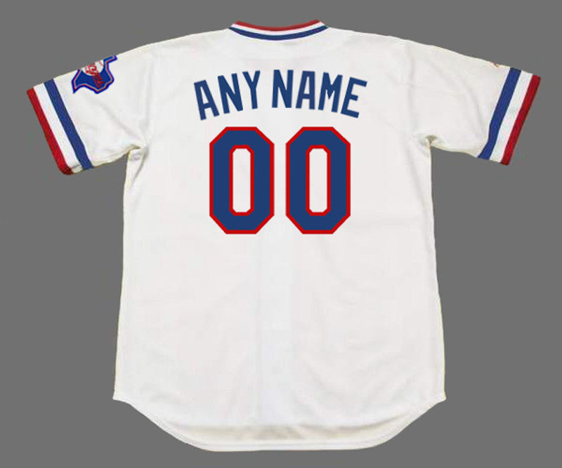 Texas Rangers 1980s Name Number MLB jersey front view