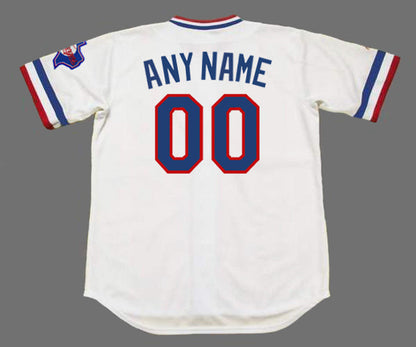 Texas Rangers 1980s Name Number MLB jersey front view