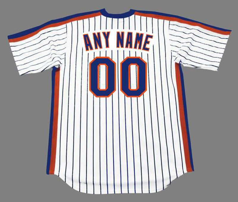 New York Mets 1980s Cooperstown Name Number MLB jersey front view