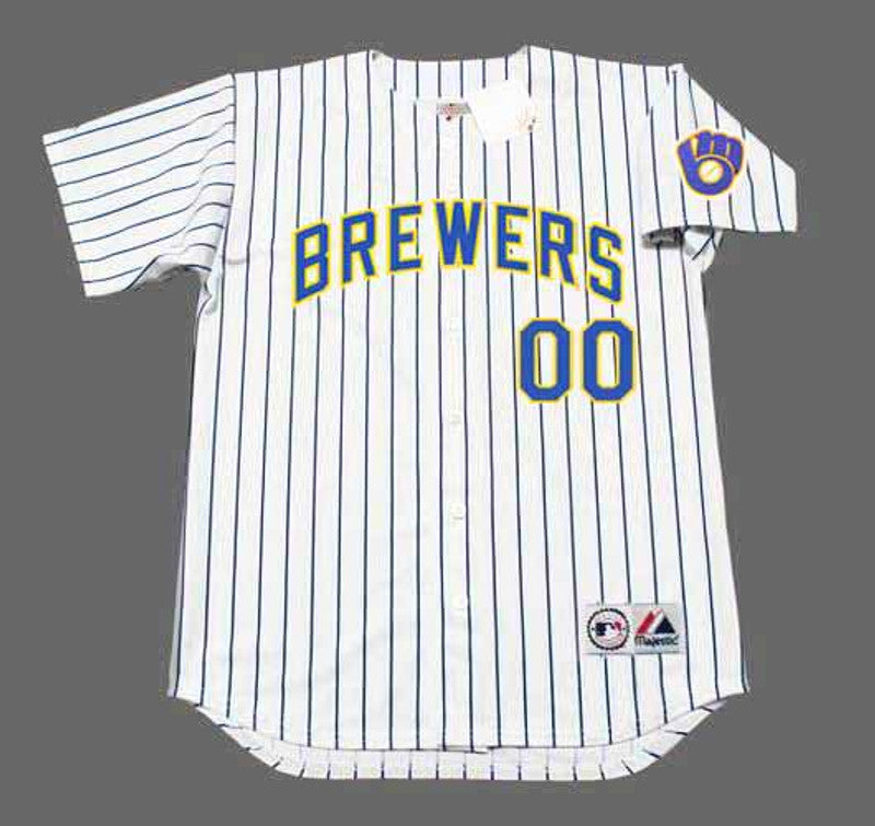 Milwaukee Brewers Name Number MLB jersey front view