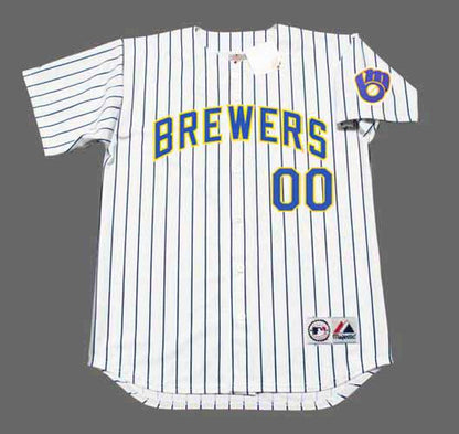 Milwaukee Brewers Name Number MLB jersey front view