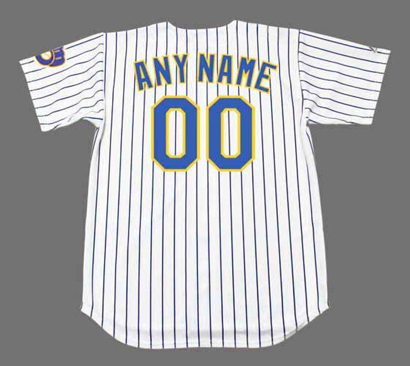 Milwaukee Brewers Name Number MLB jersey front view