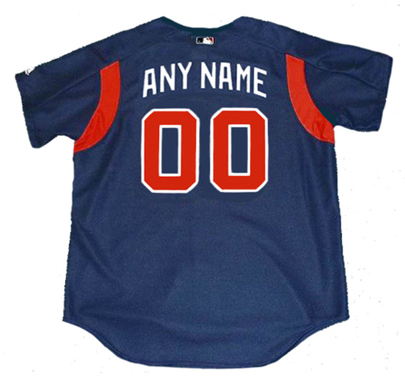 Atlanta Braves Name Number MLB jersey front view
