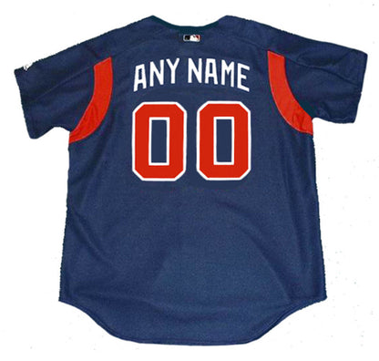 Atlanta Braves Name Number MLB jersey front view