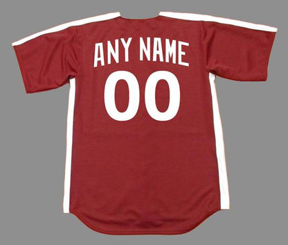 Philadelphia Phillies Cooperstown Name Number MLB jersey front view