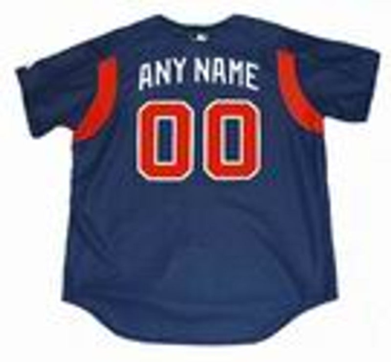 Atlanta Braves Name Number MLB jersey front view
