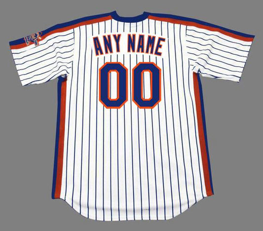 New York Mets Cooperstown Name Number MLB jersey front view