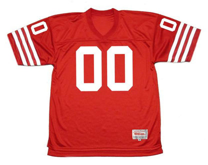 San Francisco 49ers 1980s Name Number NFL jersey front view