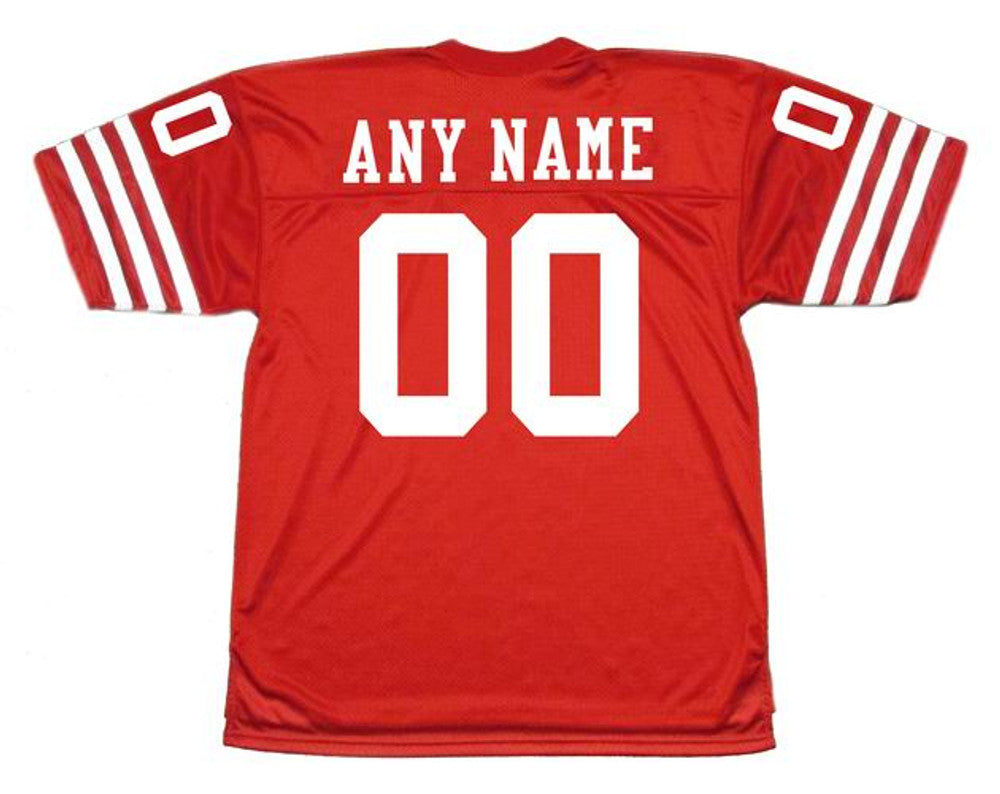 San Francisco 49ers 1980s Name Number NFL jersey front view