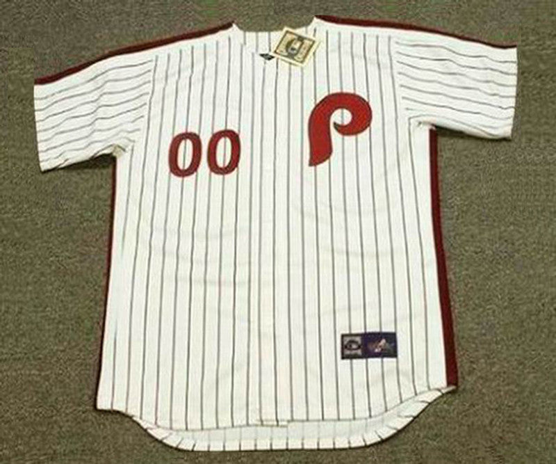 Philadelphia Phillies 1980s Cooperstown Name Number MLB jersey front view