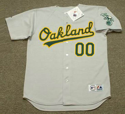 Oakland Athletics 2000s Name Number MLB jersey front view