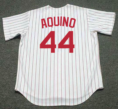 Cincinnati Reds Aristides Aquino MLB jersey front view