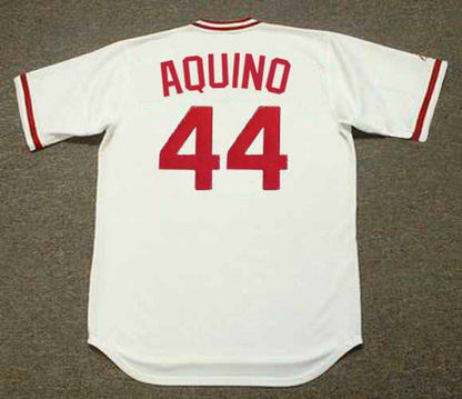Cincinnati Reds Aristides Aquino MLB jersey front view