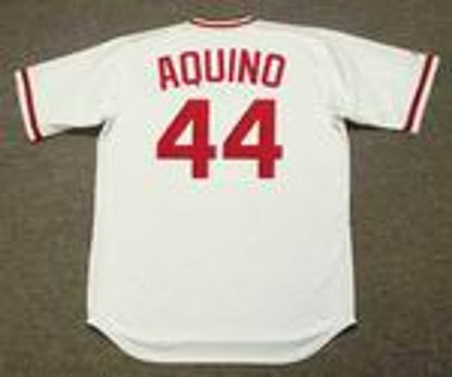 Cincinnati Reds Aristides Aquino MLB jersey front view