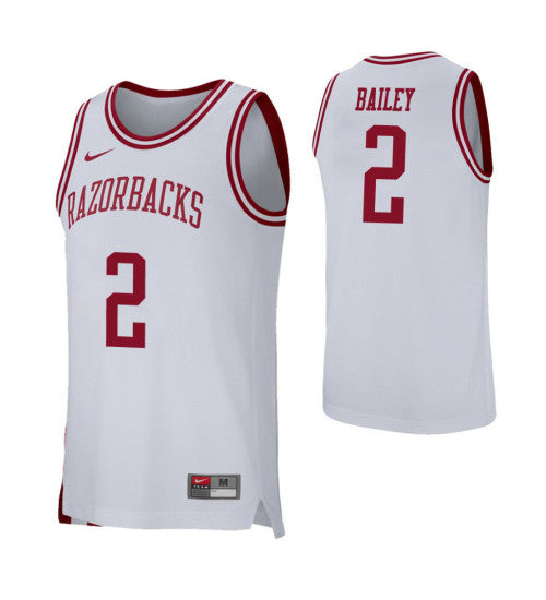 Arkansas Razorbacks 2 Adrio Bailey White College Basketball Jersey | Stitched Jersey RTJS 5461