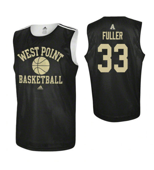 Army Black Knights 33 Cam Fuller Practice College Basketball Jersey Black stitched basketball jersey for game day fanwear