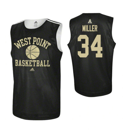 Army Black Knights 34 John Miller Practice College Basketball Jersey Black | Stitched Jersey RTJS 5422
