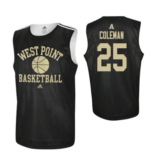 Army Black Knights 25 Jordan Coleman Practice College Basketball Jersey Black | Stitched Jersey RTJS 5427