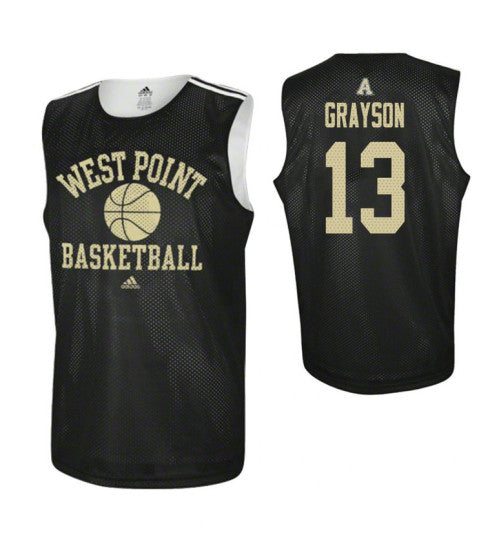 Army Black Knights 13 Lonnie Grayson Practice College Basketball Jersey Black | Stitched Jersey RTJS 5433