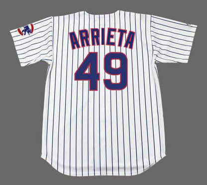 Chicago Cubs Jake Arrieta MLB jersey front view