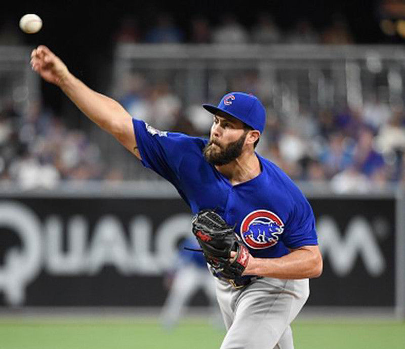 Chicago Cubs Jake Arrieta MLB jersey front view