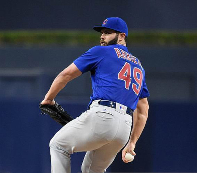 Chicago Cubs Jake Arrieta MLB jersey front view