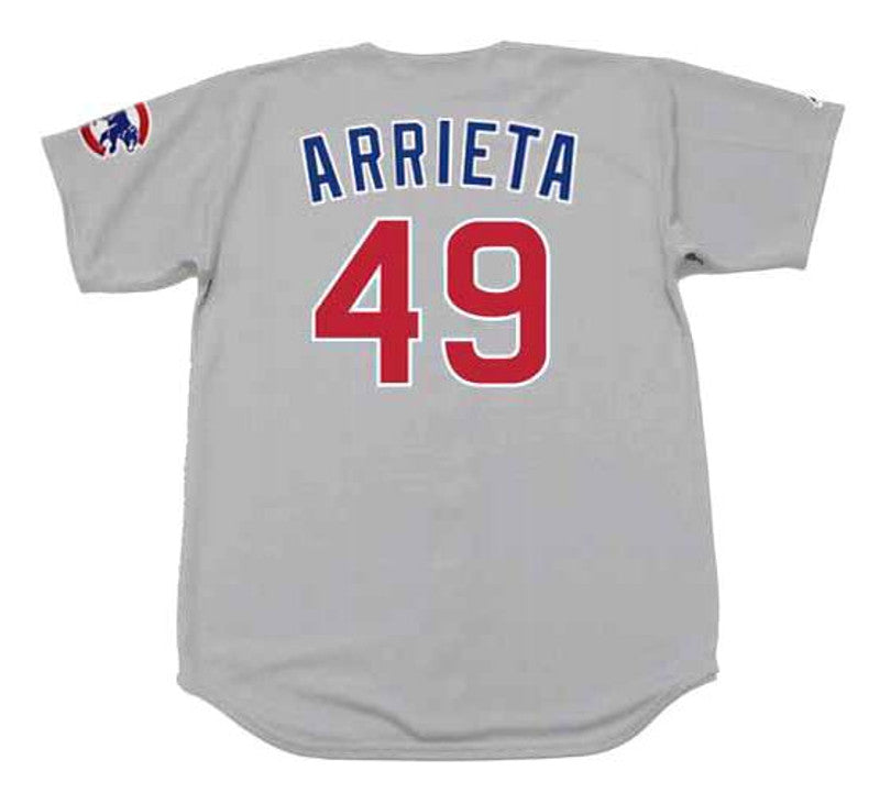Chicago Cubs Jake Arrieta MLB jersey front view